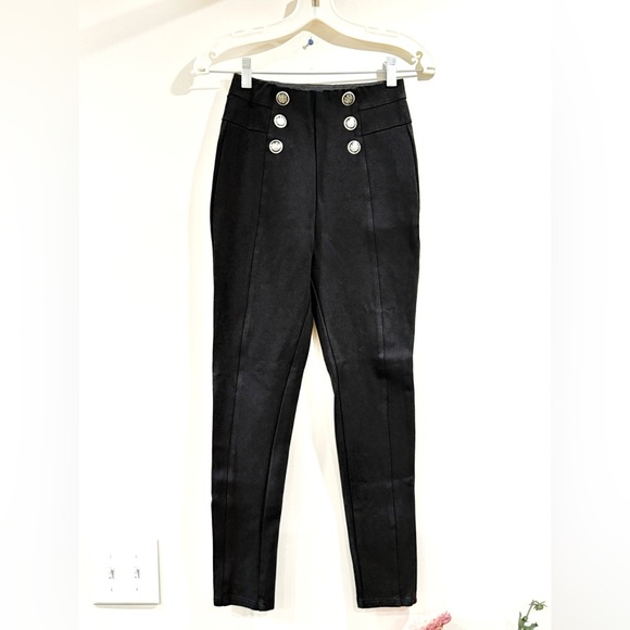 Zara Pants - 🔥Zara Black High-Waisted Pants with gold Buttons🔥